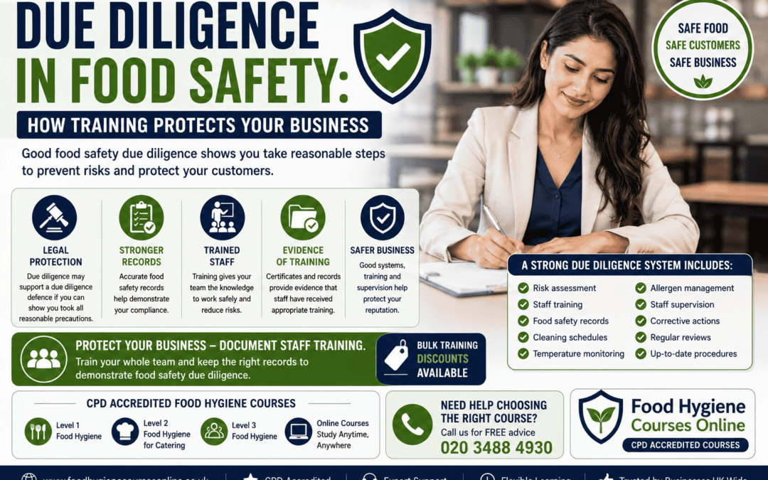 Due Diligence in Food Safety: How Training Protects Your Business