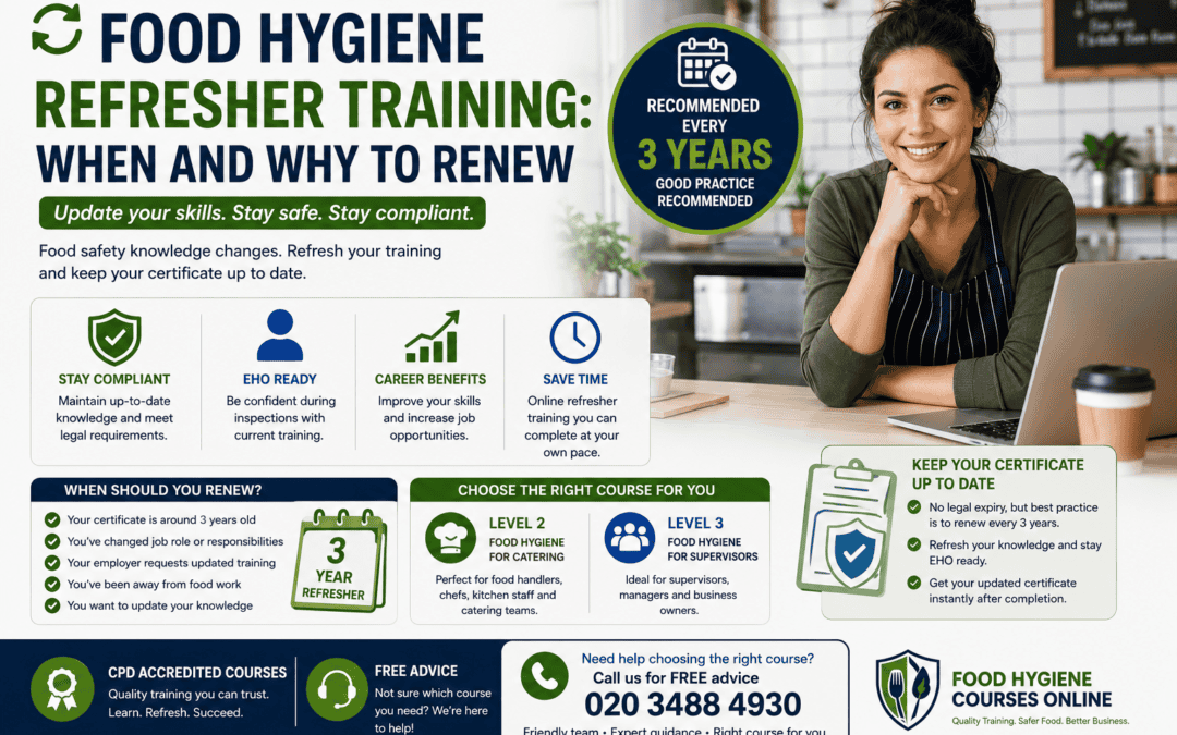 Food Hygiene Refresher Training: When Should You Renew?