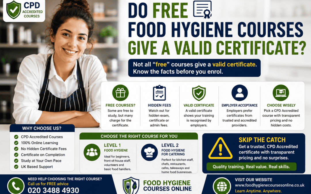 Do Free Food Hygiene Courses Give a Valid Certificate?