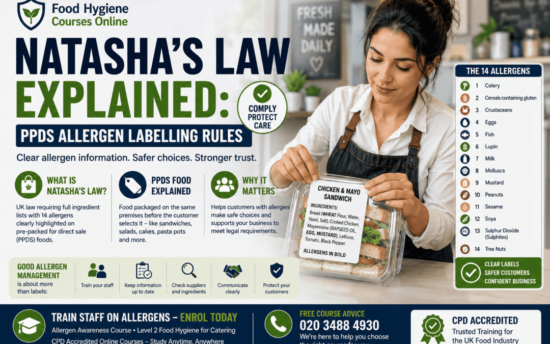 Natasha’s Law Explained: PPDS Allergen Labelling Rules