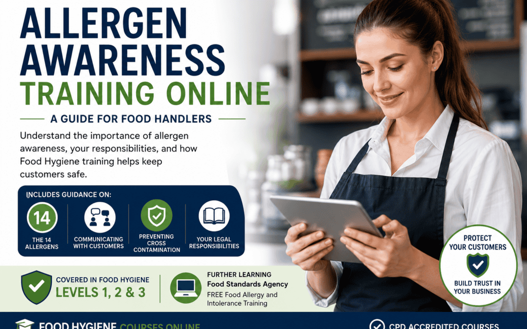 Allergen Awareness Training Online (at the beginning)