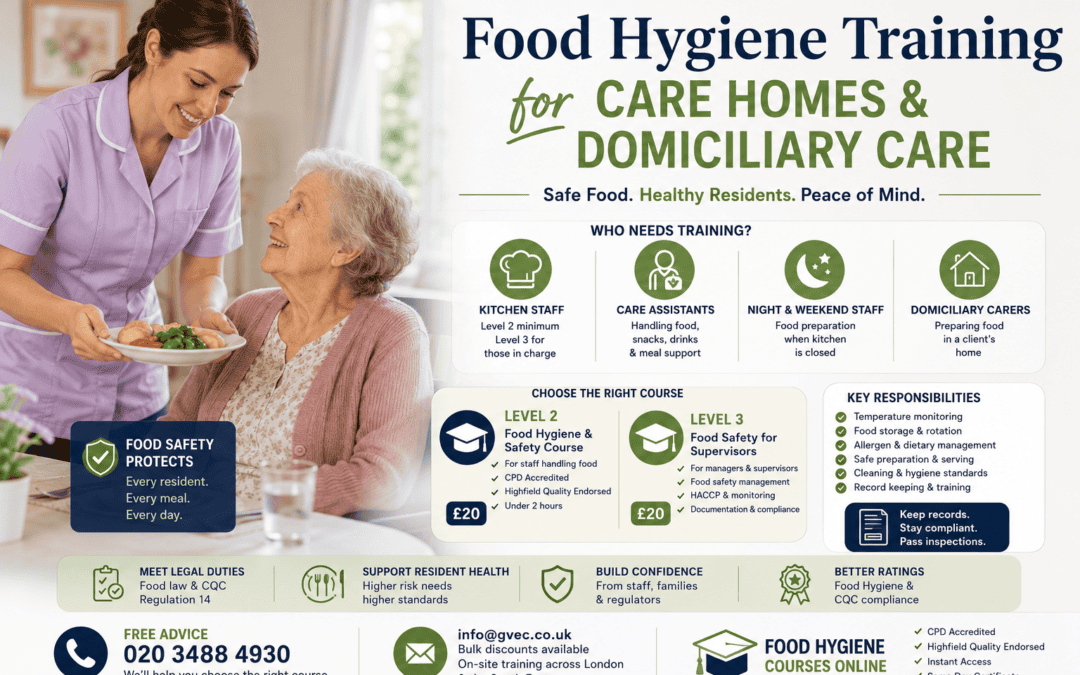 Food Hygiene Training for Care Homes and Home Care
