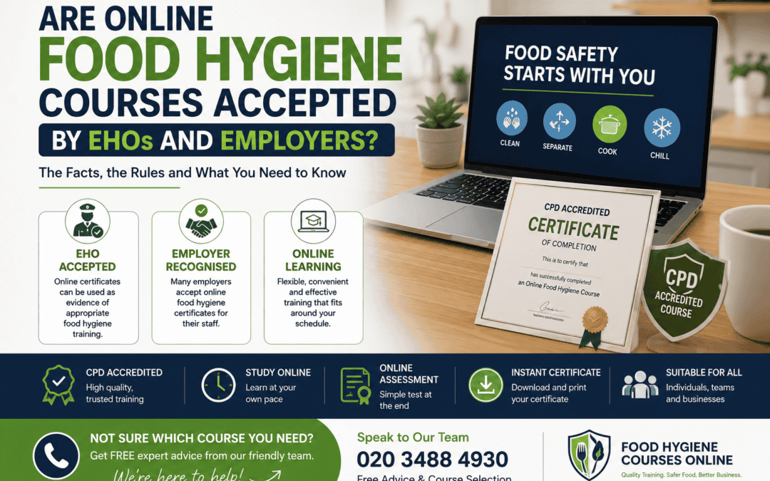 Are Online Food Hygiene Courses Accepted by EHOs and Employers?